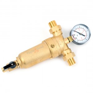 Фильтр лат. промывной 1/2" с манометром VALFEX VF.381.L.012