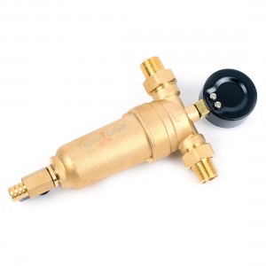 Фильтр лат. промывной 1/2" с манометром VALFEX VF.381.L.012