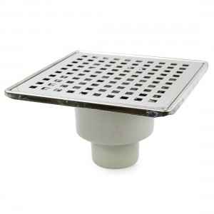 ПП Трап 50 вертик выпуск 150*150 решетка нерж. сталь VALFEX VF.012.050K.150.01