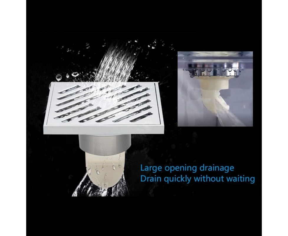 Трап душевой 100*100 хром GAPPO G81050