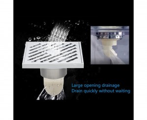 Трап душевой 100*100 хром GAPPO G81050