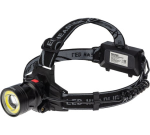 Фонарь налобный акк Zoom+красный диод 2*18650 T6Led 193-3