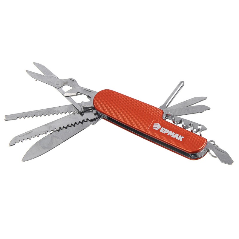 Нож перочинный ЕРМАК многофункциональный, нержавеющая сталь 15см 118-136