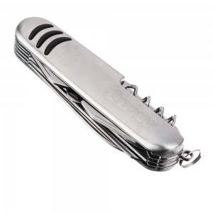 Нож перочинный ЕРМАК многофункциональный 14 функций, нерж.сталь 15см 118-143