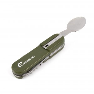 Мультитул "СЛЕДОПЫТ" 7 пр. c ложкой, вилкой, в чехле, в коробке PF-MT-15