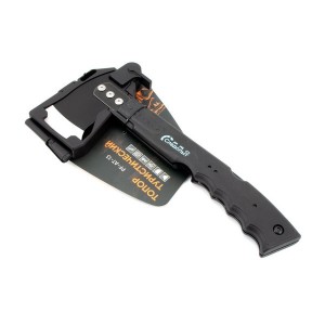 Топор туристический СЛЕДОПЫТ 340*120*70мм с пилой, огнивом и свистком, 775 гр в чехле PF-AT-13