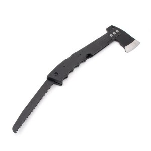 Топор туристический СЛЕДОПЫТ 340*120*70мм с пилой, огнивом и свистком, 775 гр в чехле PF-AT-13