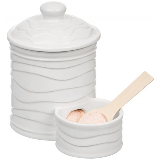 Банка для соли "Айсберг волны" Elan Gallery 15,5*10*14,5 см, 500 мл, с дерев. ложкой 540772