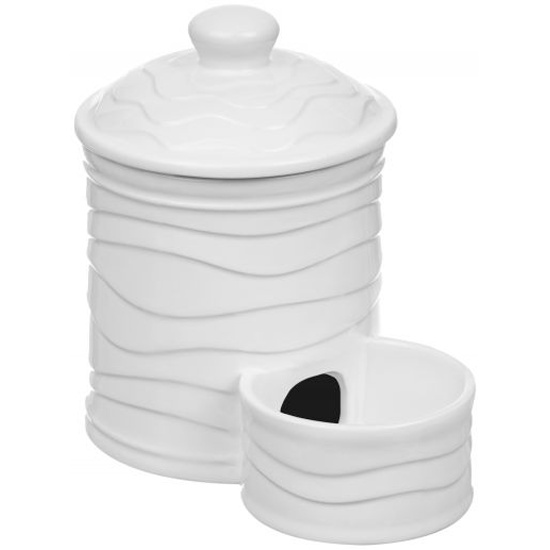 Банка для соли "Айсберг волны" Elan Gallery 15,5*10*14,5 см, 500 мл, с дерев. ложкой 540772