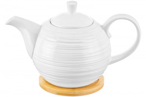 Чайник "Шелк" Elan Gallery 22,5*13*14 см 900 мл, фарфор 950280