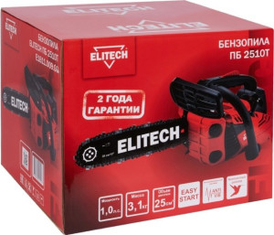 Бензопила Elitech ПБ 2510Т (0.75кВт/1.0л.с.,шина30см) 205451