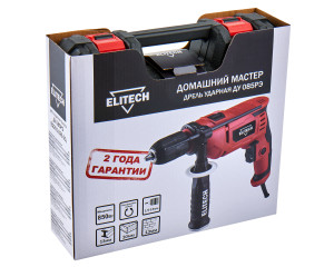 Дрель ударная Elitech ДМ ДУ 085РЭ (850Вт,БЗП-13мм,0-3000об\м) 204025