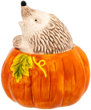 Банка для печенья "Ёжики" 15,5*15,5*17,5 см 1,1 л с крышкой