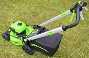 Газонокосилка аккумуляторная Greenworks GD40LM48SP (40В, самоходная б/щ, 1 АКБ 5Ач, ЗУ) 2517407