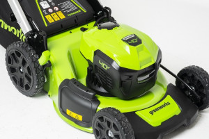 Газонокосилка аккумуляторная Greenworks GD40LM48SP (40В, самоходная б/щ, 1 АКБ 5Ач, ЗУ) 2517407