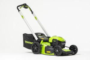 Газонокосилка аккумуляторная Greenworks GD40LM48SP (40В, самоходная б/щ, 1 АКБ 5Ач, ЗУ) 2517407