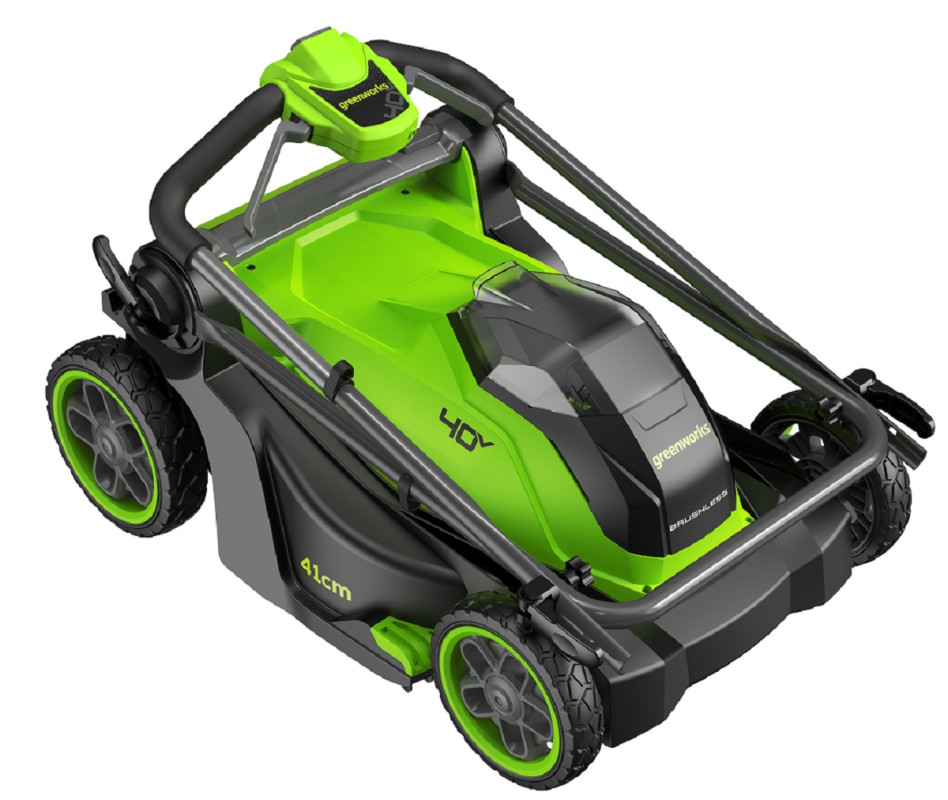 Газонокосилка аккум. Greenworks GD40LM411 (40V, 41см, 1*АКБ 5Ач и ЗУ) 2521007UG