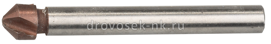 Зенкер 6,3*45мм конус с 3р.к. Р6М5 ЗУБР Эксперт 29732-3