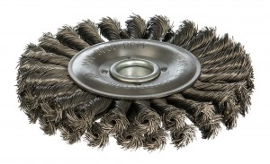 Корщетка для УШМ 200мм радиальная, витая, 2-рядная №434 Профоснастка Эксперт 20604004