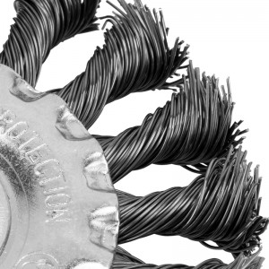 Корщетка для УШМ 100мм радиальная, витая СИБРТЕХ 746307