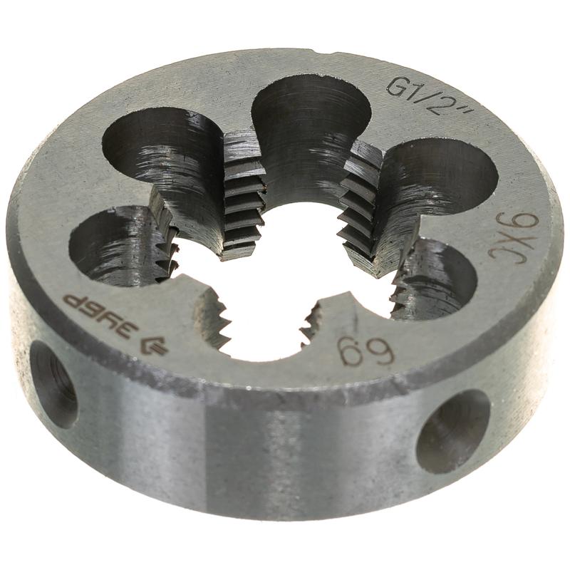 Плашка ЗУБР "МАСТЕР" круглая ручная для трубной резьбы, G 2"