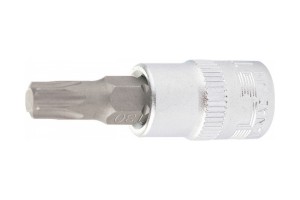 Головка с битой вставкой PZ1, квадрат 1/4"", CrV// Stels 13814