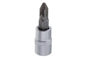Головка с битой вставкой PZ2, квадрат 1/4" CrV Stels 13815