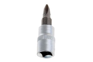 Головка с битой вставкой PH1, квадрат 1/4"", CrV// Stels 13816