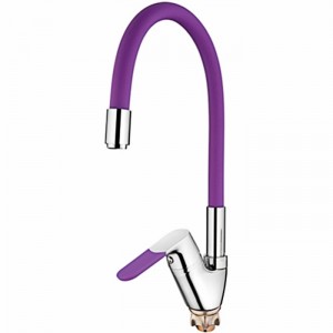 Смеситель Фиолетовый Кух.+силиконовый LEDEME L4153-8