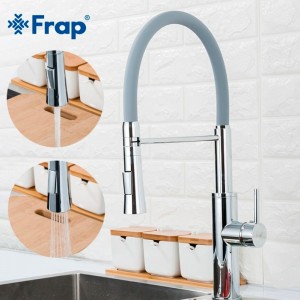 Смеситель хром/серый д/кухни Frap F4452-6