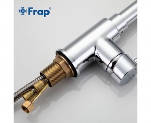 Смеситель для кухни с выдвигающей лейкой FRAP F6052