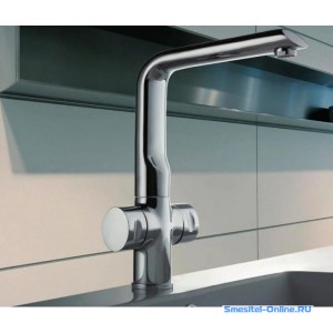 Смеситель хром.д/кухни-гайка F4077