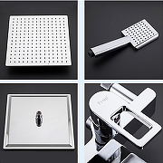 Стойка душевая FRAP F2415-2 со смесителем (хром)