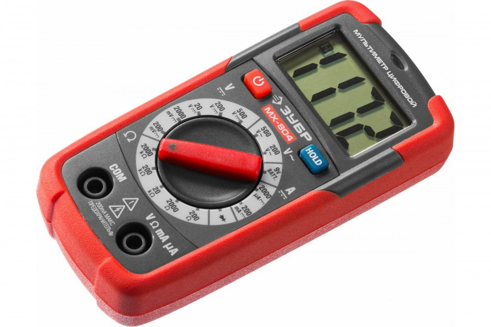 Мультиметр ЗУБР МХ-804 цифровой 59804