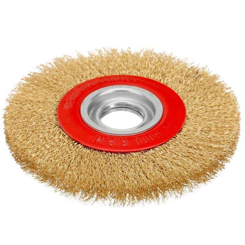 Корщетка для точила 175*32мм радиальная, мягкая, латунь Matrix 74661