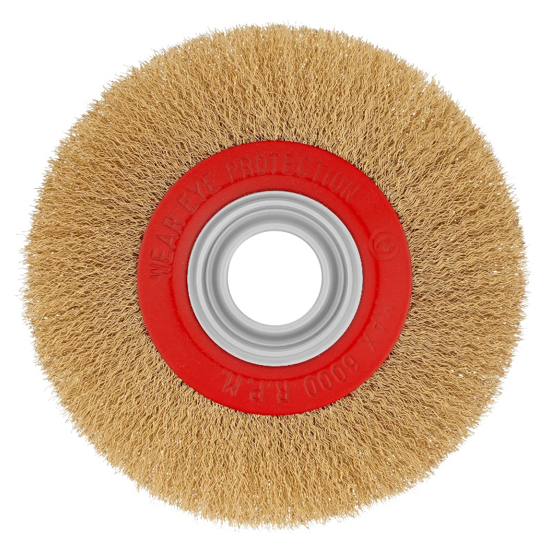 Корщетка для точила 175*32мм радиальная, мягкая, латунь Matrix 74661