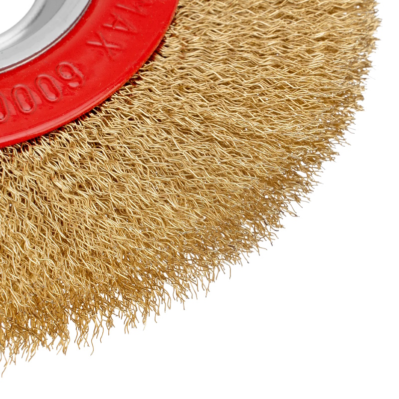 Корщетка для точила 175*32мм радиальная, мягкая, латунь Matrix 74661