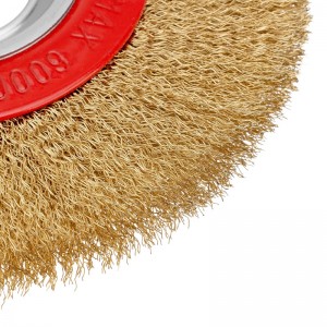 Корщетка для точила 175*32мм радиальная, мягкая, латунь Matrix 74661