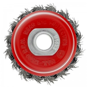 Корщетка для УШМ 65мм чашка, витая Matrix 74620