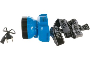 Фонарь акк налобный LED5361 голуб. 2 режима; Ultraflash 220В