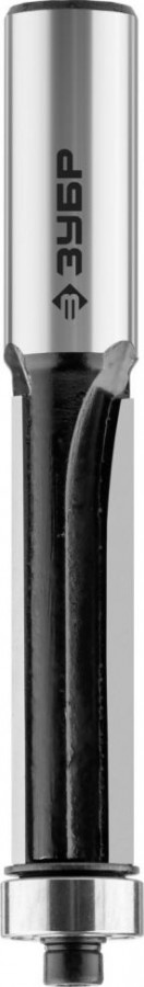 Фреза кромочная прямая с нижним подшипником Зубр,D=12,7 мм,l-38 мм, хв.-12 мм, d-12,7 мм,