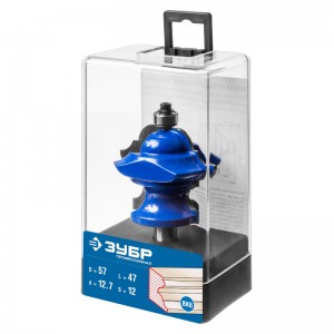 Фреза кромочная фигурная №6 D=57мм р.д.-47мм, хв-12мм d-12.7мм