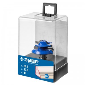 Фреза кромочная д/углового сращивания D-50,8мм, рабочая длина-22,5мм,хв.-12мм 28724-50.8