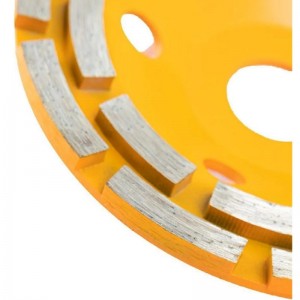 Чашка алмазная зачистная 125мм двухрядная Вихрь 73/10/3/6