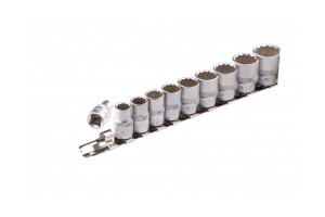 Набор торцевых головок 3/8" 12-ти гр CrV 10шт 9-19мм Stels 13607