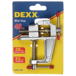 Мини-тиски MIRAX, 40мм настольные 32471-40