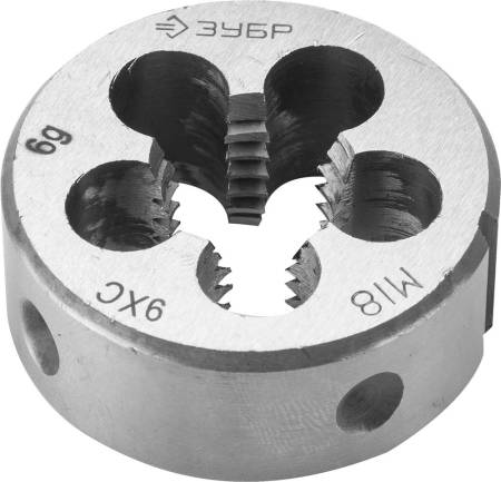 Плашка М18*2.0мм ЗУБР Мастер 4-28022-18-2,0