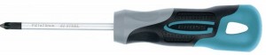 Отвертка PZ1*75мм S2 трехкомп GROSS 12156