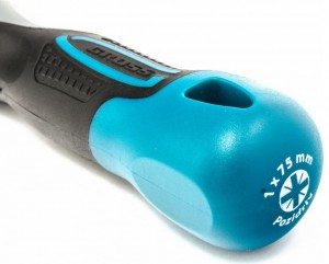 Отвертка PZ1*75мм S2 трехкомп GROSS 12156