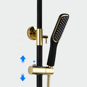 Душевая система со смесителем и тропич. душем LEDEME L2414B